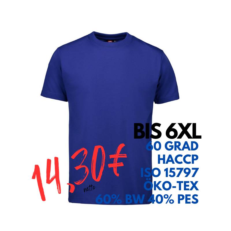 ARBEITS-T-SHIRT HERREN | PRO Wear 300 von ID / Farbe: königsblau / 60% BAUMWOLLE 40% POLYESTER | MEIN-KASACK.de - KASACK - KASACKS