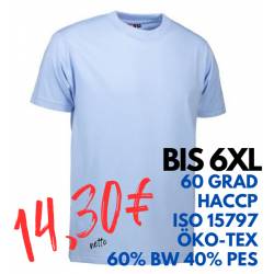 ARBEITS-T-SHIRT HERREN | PRO Wear 300 von ID / Farbe: hellblau / 60% BAUMWOLLE 40% POLYESTER - | MEIN-KASACK.de | kasack