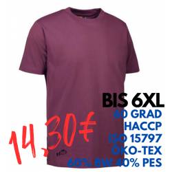 ARBEITS-T-SHIRT HERREN | PRO Wear 300 von ID / Farbe: bordeaux / 60% BAUMWOLLE 40% POLYESTER - | MEIN-KASACK.de | kasack