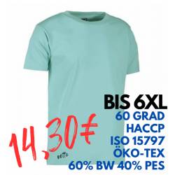 ARBEITS-T-SHIRT HERREN | PRO Wear 300 von ID / Farbe: stovet aqua / 60% BAUMWOLLE 40% POLYESTER - | MEIN-KASACK.de | kas