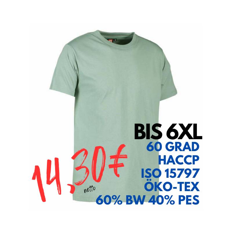 ARBEITS-T-SHIRT HERREN | PRO Wear 300 von ID / Farbe: stovet gron / 60% BAUMWOLLE 40% POLYESTER | MEIN-KASACK.de - KASACK - KASACKS