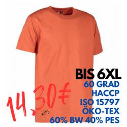 ARBEITS-T-SHIRT HERREN | PRO Wear 300 von ID / Farbe: coral / 60% BAUMWOLLE 40% POLYESTER - | MEIN-KASACK.de | kasack | 