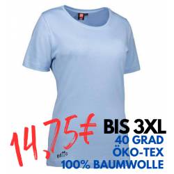 ARBEITS-T-SHIRT DAMEN | Interlock 508 von ID / Farbe: hellblau / 100% BAUMWOLLE - | MEIN-KASACK.de | kasack | kasacks | 