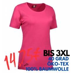 ARBEITS-T-SHIRT DAMEN | Interlock 508 von ID / Farbe: pink / 100% BAUMWOLLE - | MEIN-KASACK.de | kasack | kasacks | kass