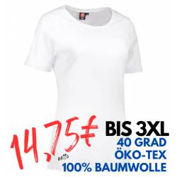 ARBEITS-T-SHIRT DAMEN | Interlock 508 von ID / Farbe: weiß / 100% BAUMWOLLE - | MEIN-KASACK.de | kasack | kasacks | kass