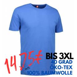 ARBEITS-T-SHIRT HERREN | Interlock 517 von ID / Farbe: azur / 100% BAUMWOLLE - | MEIN-KASACK.de | kasack | kasacks | kas