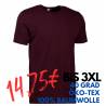 ARBEITS-T-SHIRT HERREN | Interlock 517 von ID / Farbe: bordeaux / 100% BAUMWOLLE - | MEIN-KASACK.de | kasack | kasacks |