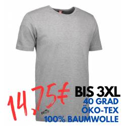 ARBEITS-T-SHIRT HERREN | Interlock 517 von ID / Farbe: grau / 100% BAUMWOLLE - | MEIN-KASACK.de | kasack | kasacks | kas