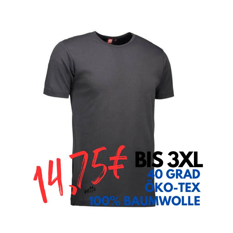 ARBEITS-T-SHIRT HERREN | Interlock 517 von ID / Farbe: koks / 100% BAUMWOLLE | MEIN-KASACK.de - KASACK - KASACKS