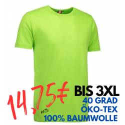 ARBEITS-T-SHIRT HERREN | Interlock 517 von ID / Farbe: lime / 100% BAUMWOLLE - | MEIN-KASACK.de | kasack | kasacks | kas