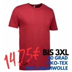 ARBEITS-T-SHIRT HERREN | Interlock 517 von ID / Farbe: rot / 100% BAUMWOLLE - | MEIN-KASACK.de | kasack | kasacks | kass