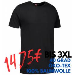 ARBEITS-T-SHIRT HERREN | Interlock 517 von ID / Farbe: schwarz / 100% BAUMWOLLE - | MEIN-KASACK.de | kasack | kasacks | 