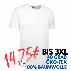 ARBEITS-T-SHIRT HERREN | Interlock 517 von ID / Farbe: weiß / 100% BAUMWOLLE - | MEIN-KASACK.de | kasack | kasacks | kas