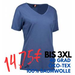 ARBEITS-T-SHIRT DAMEN | Interlock 506 von ID / Farbe: indigo / 100% BAUMWOLLE - | MEIN-KASACK.de | kasack | kasacks | ka