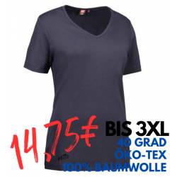 ARBEITS-T-SHIRT DAMEN | Interlock 506 von ID / Farbe: navy / 100% BAUMWOLLE - | MEIN-KASACK.de | kasack | kasacks | kass