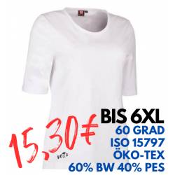 ARBEITS-T-SHIRT DAMEN | PRO Wear 315 von ID / Farbe: weiß / 60% BAUMWOLLE 40% POLYESTER - | MEIN-KASACK.de | kasack | ka