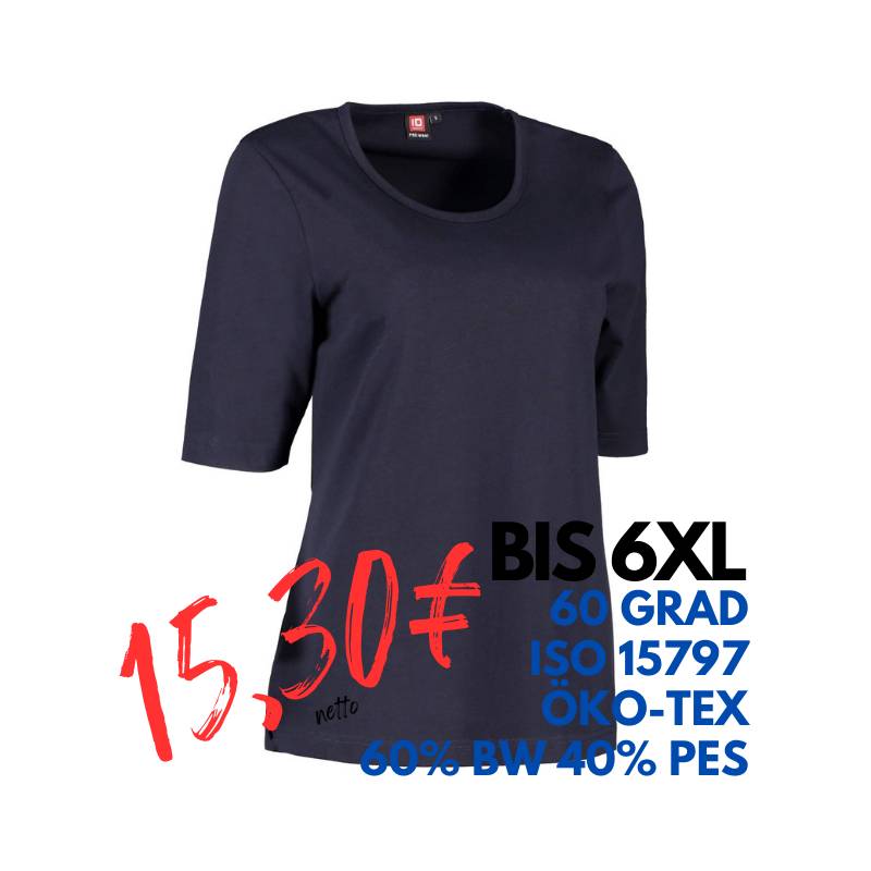 ARBEITS-T-SHIRT DAMEN | PRO Wear 315 von ID / Farbe: navy / 60% BAUMWOLLE 40% POLYESTER | MEIN-KASACK.de - KASACK - KASACKS