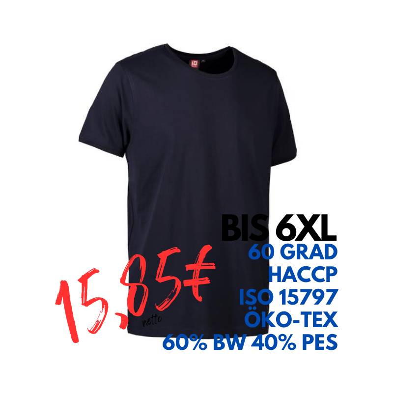 ARBEITS-T-SHIRT HERREN | PRO Wear CARE O-Neck 370 von ID / Farbe: navy / 60% BAUMWOLLE 40% POLYESTER | MEIN-KASACK.de - KASACK - KASACKS