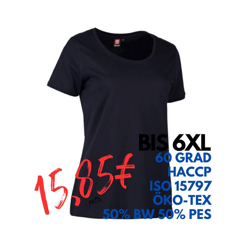 ARBEITS-T-SHIRT DAMEN | PRO Wear CARE O-Neck 371 von ID / Farbe: navy / 60% BAUMWOLLE 40% POLYESTER | MEIN-KASACK.de - KASACK - KASACKS