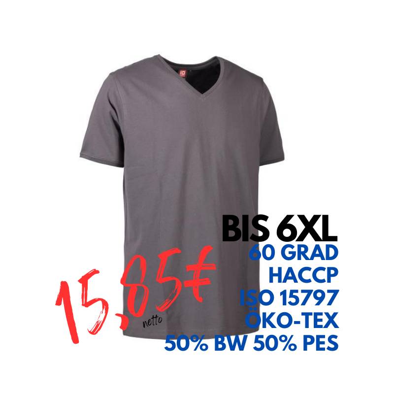 ARBEITS-T-SHIRT HERREN | PRO Wear CARE 372 von ID / Farbe: grau / 60% BAUMWOLLE 40% POLYESTER | MEIN-KASACK.de - KASACK - KASACKS