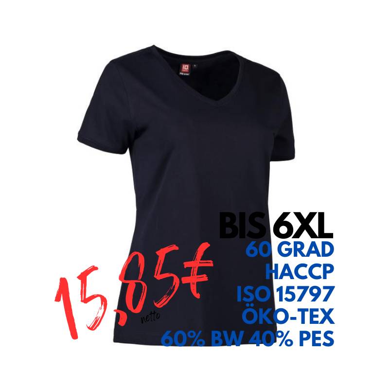 ARBEITS-T-SHIRT DAMEN | PRO Wear CARE 373 von ID / Farbe: navy / 60% BAUMWOLLE 40% POLYESTER | MEIN-KASACK.de - KASACK - KASACKS