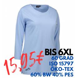 ARBEITS-T-SHIRT DAMEN | PRO Wear 313 von ID / Farbe: hellblau / 60% BAUMWOLLE 40% POLYESTER - | MEIN-KASACK.de | kasack 