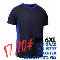 ARBEITS-T-SHIRT HERREN| PRO Wear Kontrast 302 von ID / Farbe: navy / 60% BAUMWOLLE 40% POLYESTER - | MEIN-KASACK.de | ka