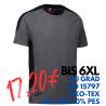 ARBEITS-T-SHIRT HERREN| PRO Wear Kontrast 302 von ID / Farbe: grau / 60% BAUMWOLLE 40% POLYESTER - | MEIN-KASACK.de | ka