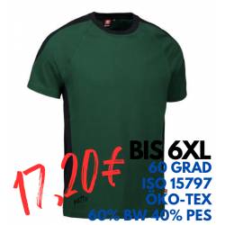 ARBEITS-T-SHIRT HERREN| PRO Wear Kontrast 302 von ID / Farbe: grün / 60% BAUMWOLLE 40% POLYESTER - | MEIN-KASACK.de | ka