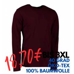 ARBEITS-T-SHIRT HERREN| Interlock 518 von ID / Farbe: bordeaux / 100% BAUMWOLLE - | MEIN-KASACK.de | kasack | kasacks | 