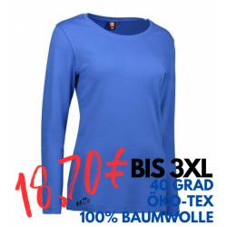 ARBEITS-T-SHIRT DAMEN | Interlock 509 von ID / Farbe: azur / 100% BAUMWOLLE - | MEIN-KASACK.de | kasack | kasacks | kass