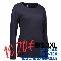 ARBEITS-T-SHIRT DAMEN | Interlock 509 von ID / Farbe: navy / 100% BAUMWOLLE - | MEIN-KASACK.de | kasack | kasacks | kass