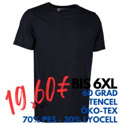 ARBEITS-T-SHIRT HERREN | TENCEL 528 von ID / Farbe: Navy / 70% Polyester (recycled) 30% Lyocell - | MEIN-KASACK.de | kas