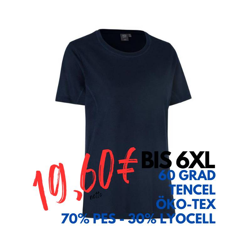 ARBEITS-T-SHIRT DAMEN | TENCEL 529 von ID / Farbe: Navy / 70% Polyester (recycled) 30% Lyocell | MEIN-KASACK.de - KASACK - KASACKS