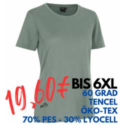 ARBEITS-T-SHIRT DAMEN | TENCEL 529 von ID / Farbe: Alt-grün / 70% Polyester (recycled) 30% Lyocell - | MEIN-KASACK.de | 