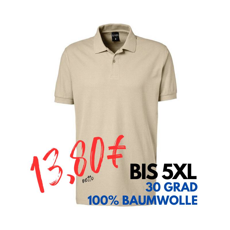 ARBEITS-POLO-SHIRT HERREN | 982 von EXNER / Farbe: sand / 100% Baumwolle | MEIN-KASACK.de - KASACK - KASACKS