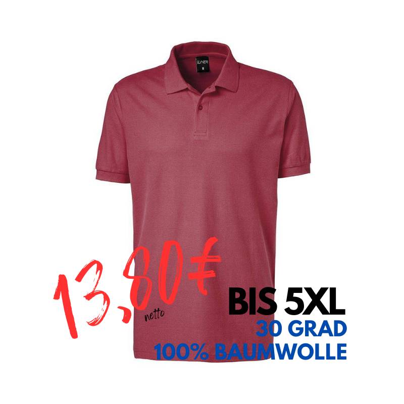 ARBEITS-POLO-SHIRT HERREN | 982 von EXNER / Farbe: bordeaux / 100% Baumwolle | MEIN-KASACK.de - KASACK - KASACKS