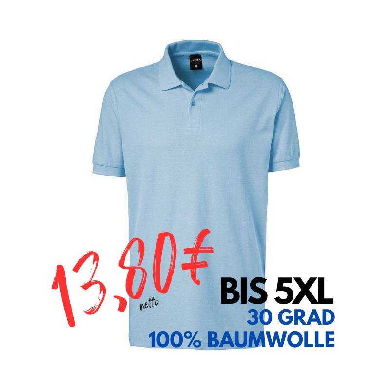 ARBEITS-POLO-SHIRT HERREN | 982 von EXNER / Farbe: light blue / 100% Baumwolle | MEIN-KASACK.de - KASACK - KASACKS