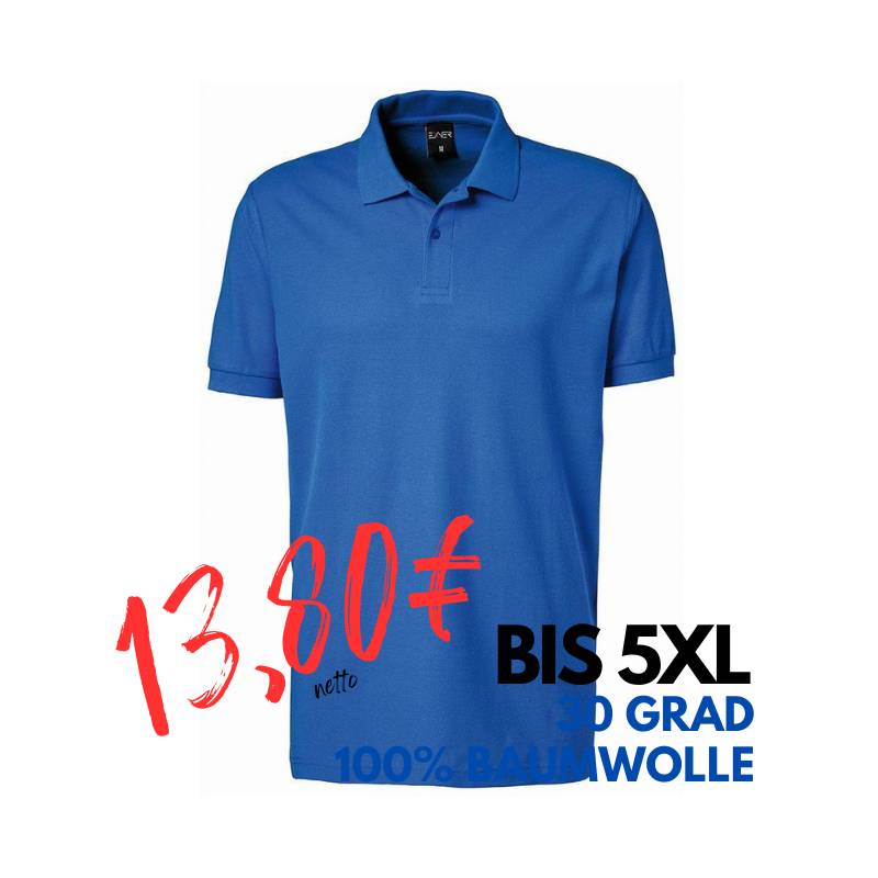 ARBEITS-POLO-SHIRT HERREN | 982 von EXNER / Farbe: royal blue / 100% Baumwolle | MEIN-KASACK.de - KASACK - KASACKS