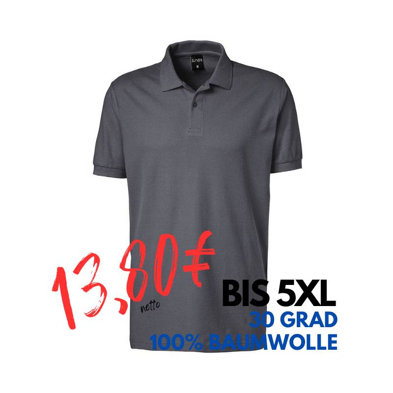 ARBEITS-POLO-SHIRT HERREN | 982 von EXNER / Farbe: graphit / 100% Baumwolle | MEIN-KASACK.de - KASACK - KASACKS