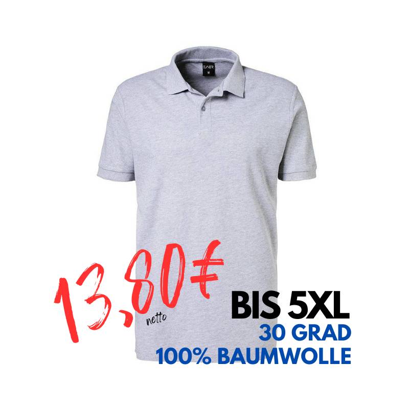 ARBEITS-POLO-SHIRT HERREN | 982 von EXNER / Farbe: silbergrau / 100% Baumwolle | MEIN-KASACK.de - KASACK - KASACKS