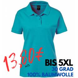 ARBEITS-POLO-SHIRT DAMEN | 983 von EXNER / Farbe: teal / 100% Baumwolle - | MEIN-KASACK.de | kasack | kasacks | kassak |