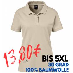 ARBEITS-POLO-SHIRT DAMEN | 983 von EXNER / Farbe: sand / 100% Baumwolle - | MEIN-KASACK.de | kasack | kasacks | kassak |