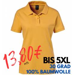 ARBEITS-POLO-SHIRT DAMEN | 983 von EXNER / Farbe: gelb / 100% Baumwolle - | MEIN-KASACK.de | kasack | kasacks | kassak |