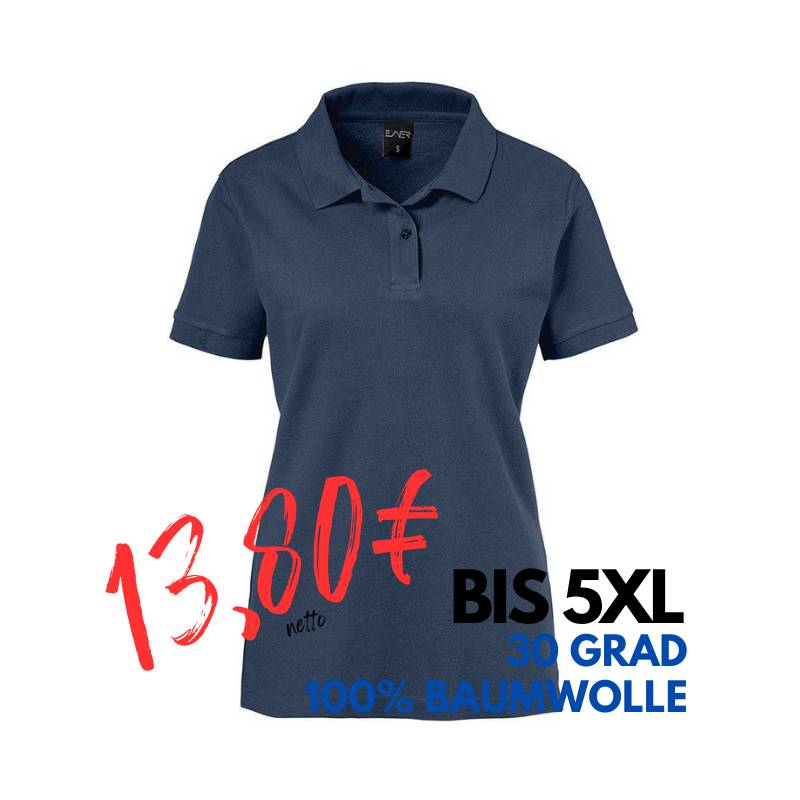 ARBEITS-POLO-SHIRT DAMEN | 983 von EXNER / Farbe: navy / 100% Baumwolle | MEIN-KASACK.de - KASACK - KASACKS