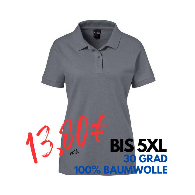 ARBEITS-POLO-SHIRT DAMEN | 983 von EXNER / Farbe: graphit / 100% Baumwolle | MEIN-KASACK.de - KASACK - KASACKS