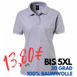 ARBEITS-POLO-SHIRT DAMEN | 983 von EXNER / Farbe: silbergrau / 100% Baumwolle - | MEIN-KASACK.de | kasack | kasacks | ka