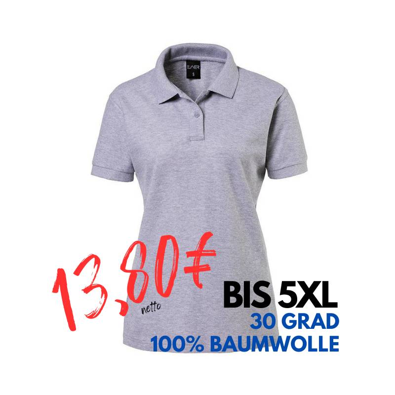 ARBEITS-POLO-SHIRT DAMEN | 983 von EXNER / Farbe: silbergrau / 100% Baumwolle | MEIN-KASACK.de - KASACK - KASACKS