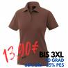 ARBEITS-POLO-SHIRT DAMEN | 983 von EXNER / Farbe: toffee / 65% Baumwolle 35% Polyester - | MEIN-KASACK.de | kasack | kas