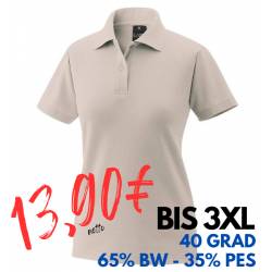 ARBEITS-POLO-SHIRT DAMEN | 983 von EXNER / Farbe: sand / 65% Baumwolle 35% Polyester - | MEIN-KASACK.de | kasack | kasac